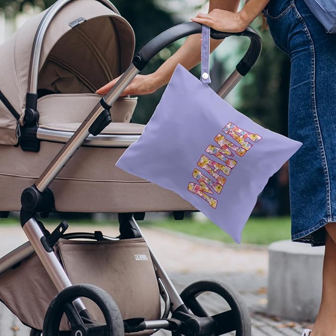 Gifts for New Mom, Mama New Mom Gifts 4 Pack Cute Wet Bag Waterproof Reusable Wet Dry Bag for Swimsuit Clothes Diaper Travel Beach Pool Toiletries Cruises Birthday Camping Postpartum Christmas