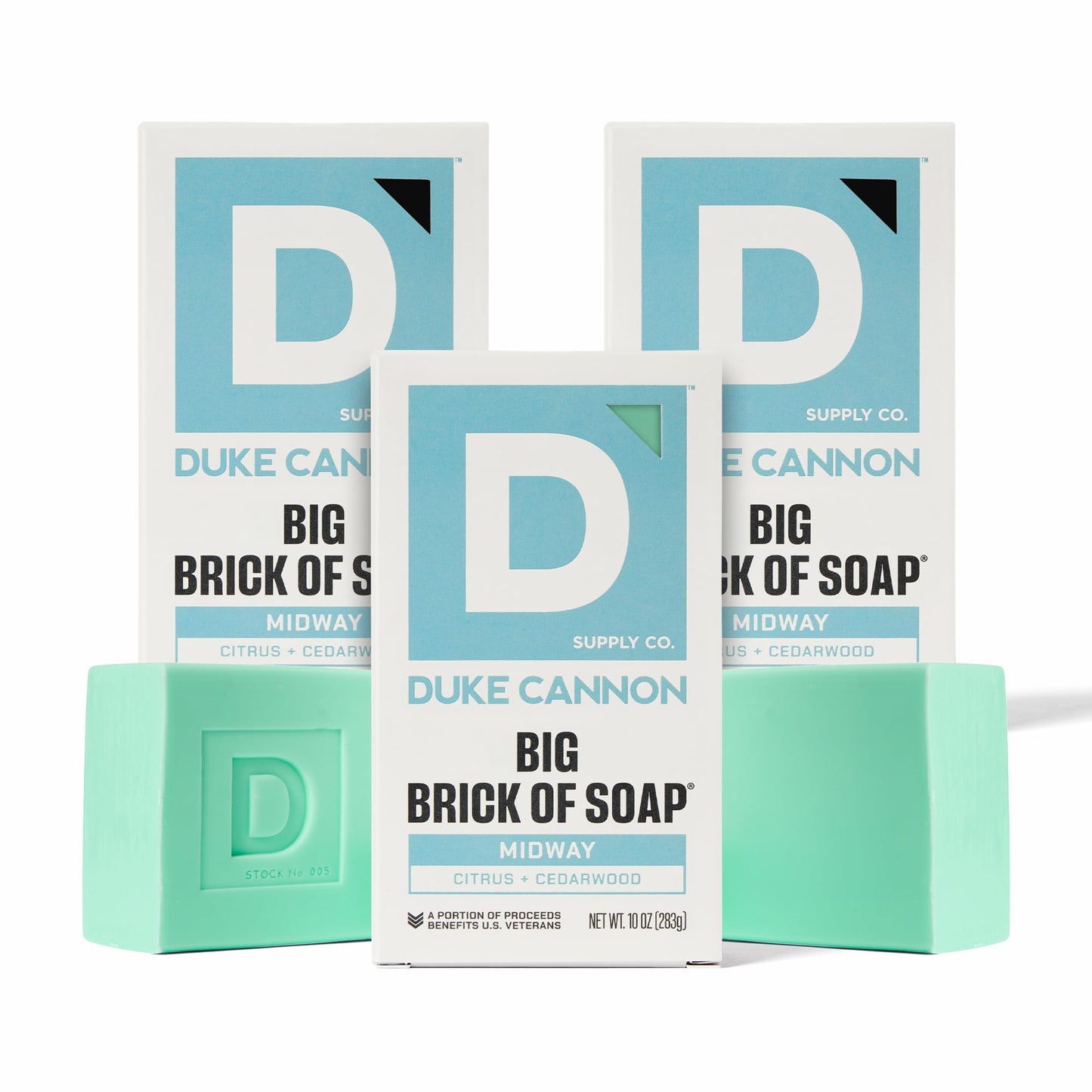 Duke Cannon Supply Co. Extra Large Bar Soap Bundle - Men's Natural Bar Soap with Masculine Scents - American-made soap - All Ski