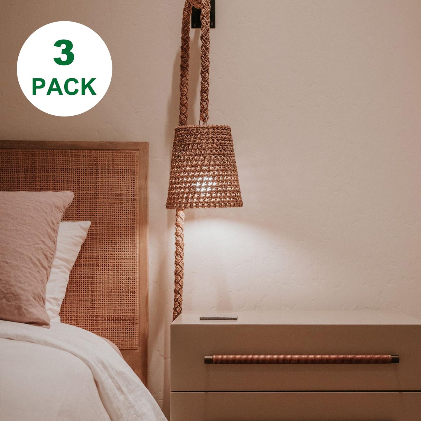ProCrus ST19 Vintage LED Edison Light Bulbs,E26 Led Bulb 25W Equivalent,Vintage LED Filament Bulbs,2.5W Warm White 2200K,250LM,Amber Glass,Non-Dimmable,3 Pack