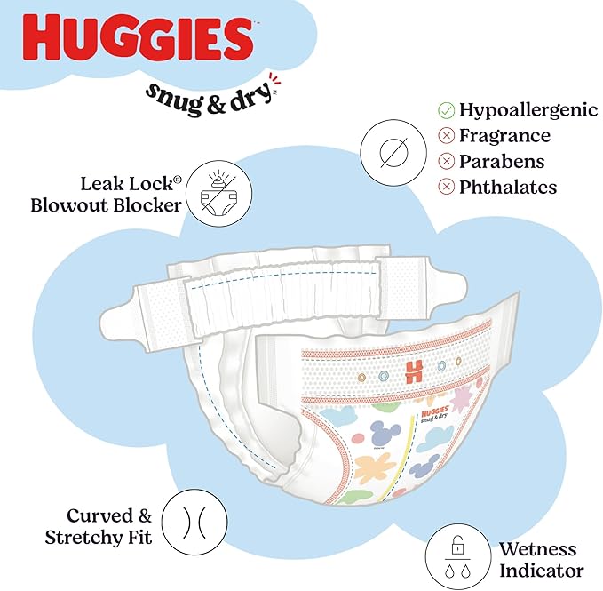 Huggies Size 6 Diapers, Snug & Dry Baby Diapers, Size 6 (35+ lbs), 21 Count, Packaging May Vary