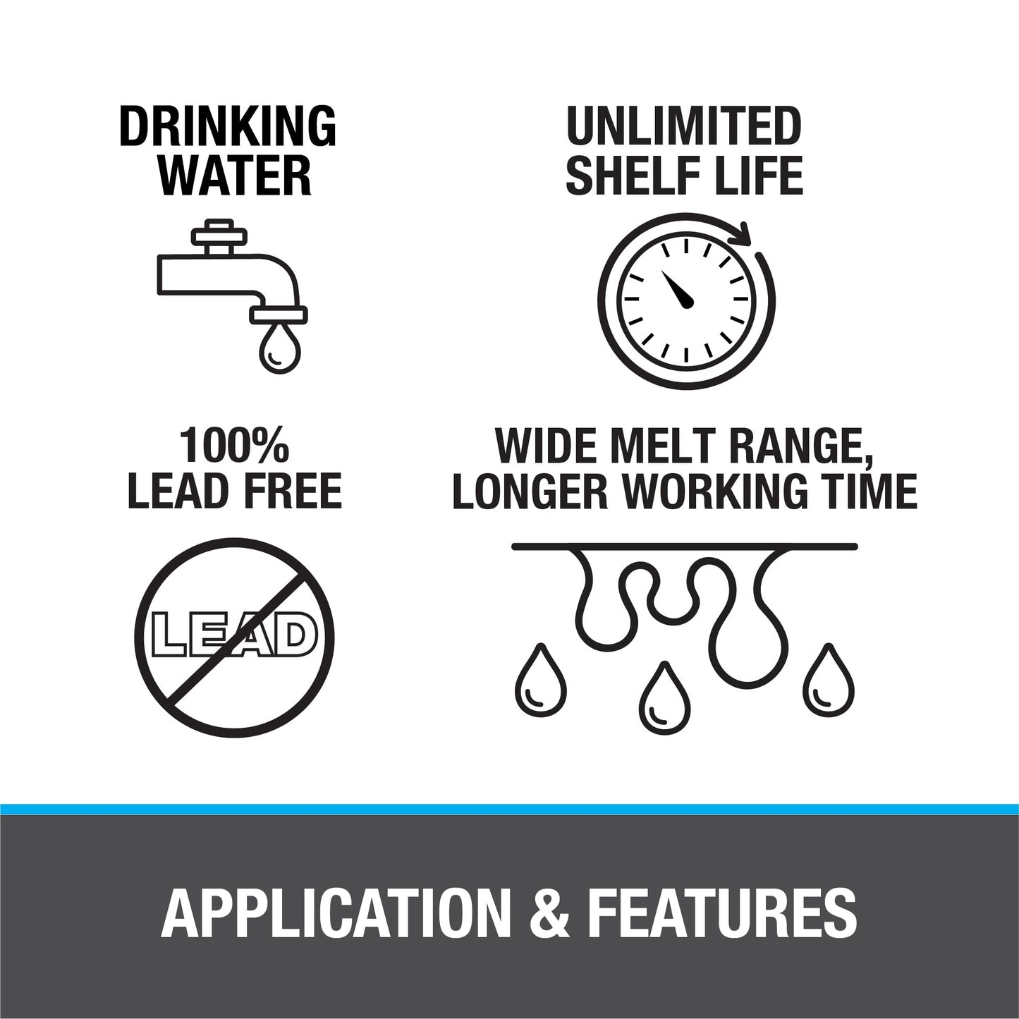 Oatey 29024 Safe Flo 0.117-Inch ga. Bulk, Silver, 1/2 lb.