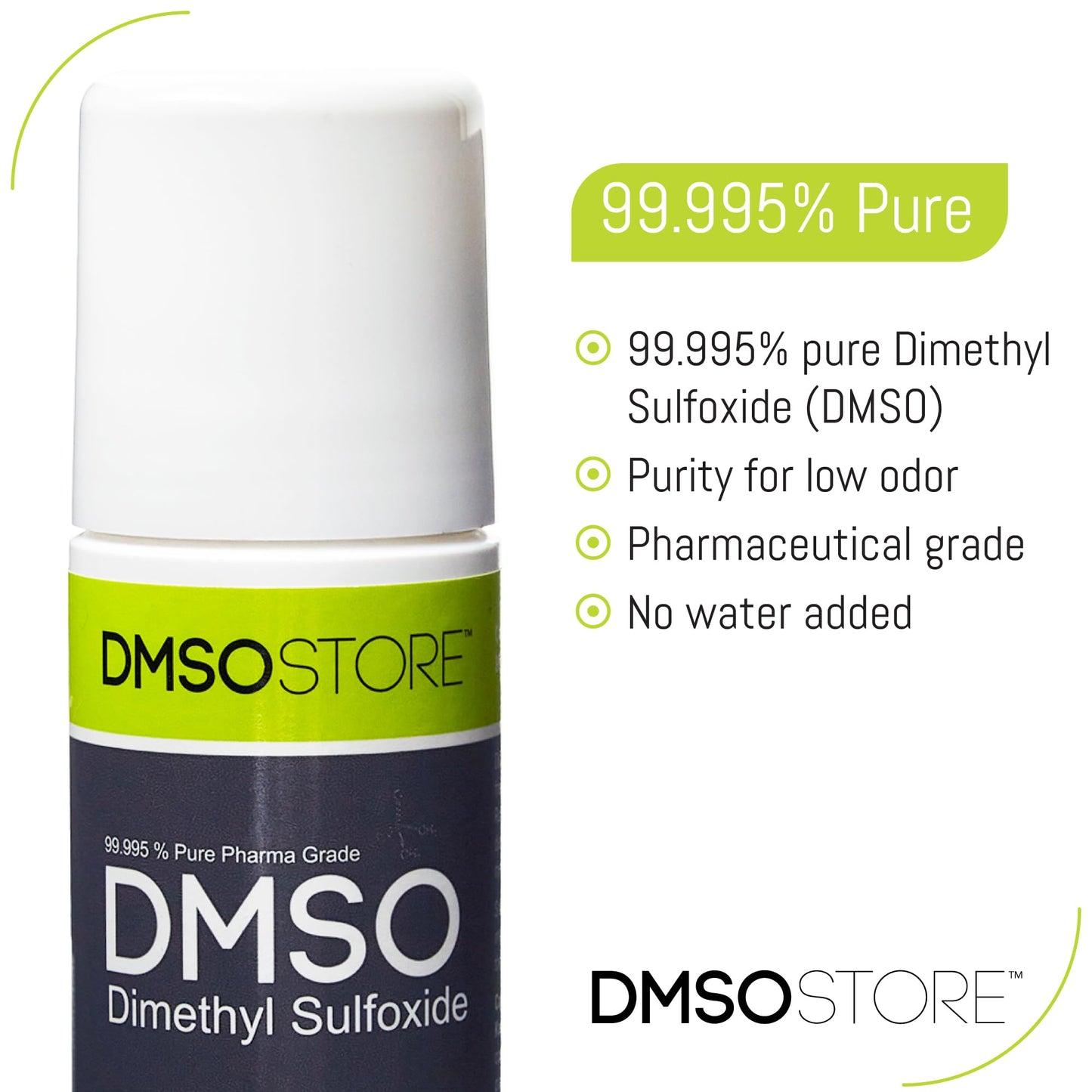 DMSO Aloe 3 oz. Roll on - 1 Pack | 70% Pure 99.995% Dimethyl Sulfoxide | 30% Super Biologic Aloe Vera