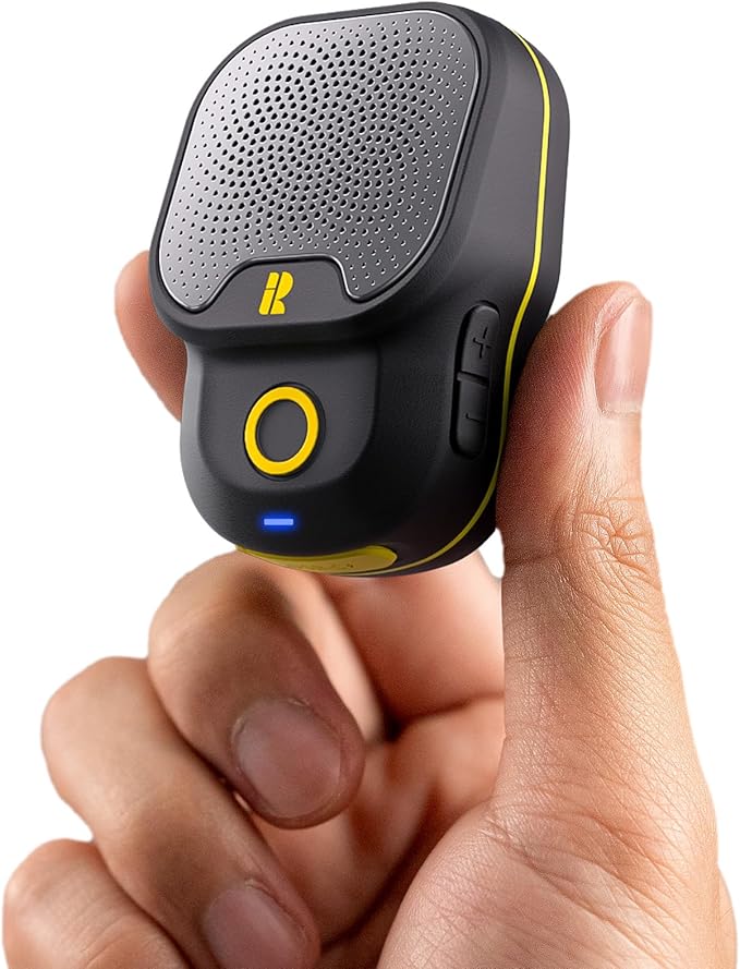 Rythflo Wearable Bluetooth V5.3 Speaker, 30H Working Time Clip-On Wireless Jobsite Water-Resistant TWS Portable Speaker, I...