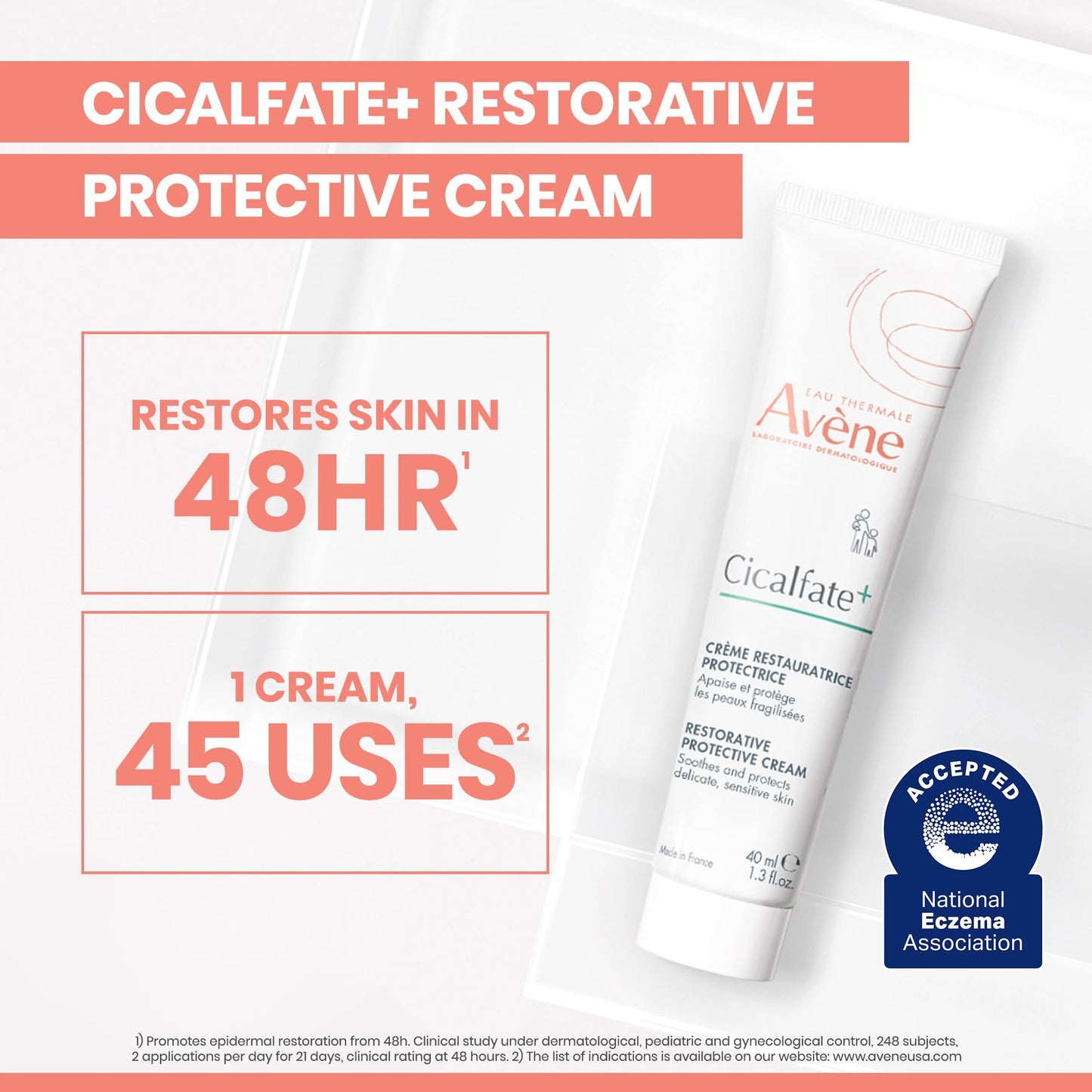 Avne Cicalfate+ Restorative Protective Cream, Face Moisturizer, face cream for sensitive skin, helps restore skin barrier, resto
