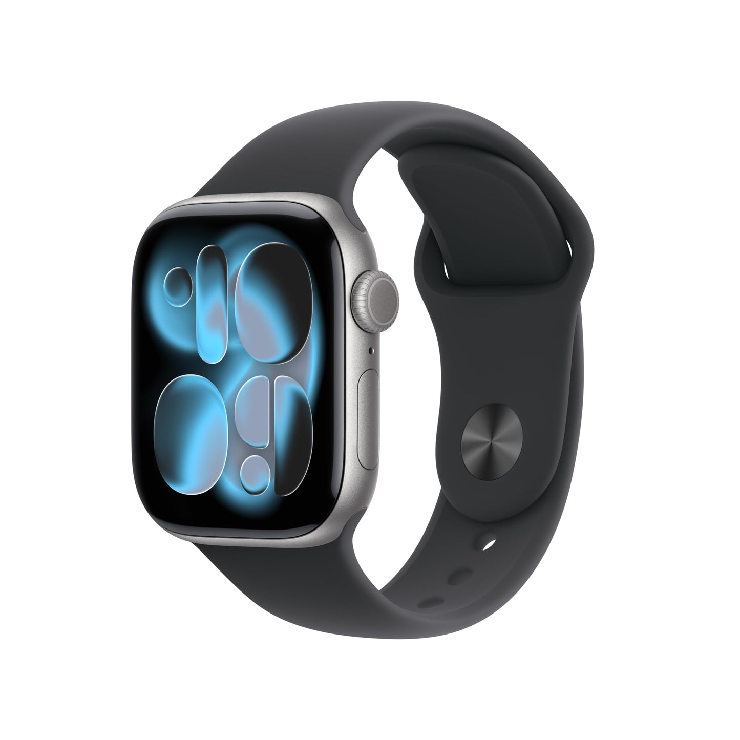 Apple Watch Series 11 [GPS + Cellular 42mm] Smartwatch with Space Gray Aluminum Case with Black Sport Band - S/M. Sleep Score, F