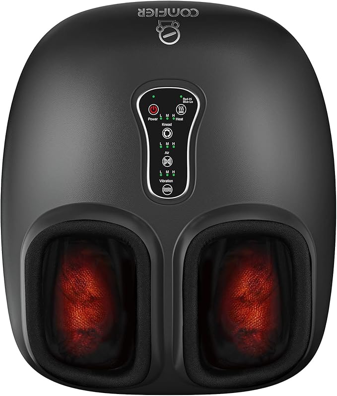 COMFIER Shiatsu Foot Massager with Heat[FSA Eligible HSA],2026 Upgraded Feet Massager Machine for Plantar Fasciitis,Neurop...
