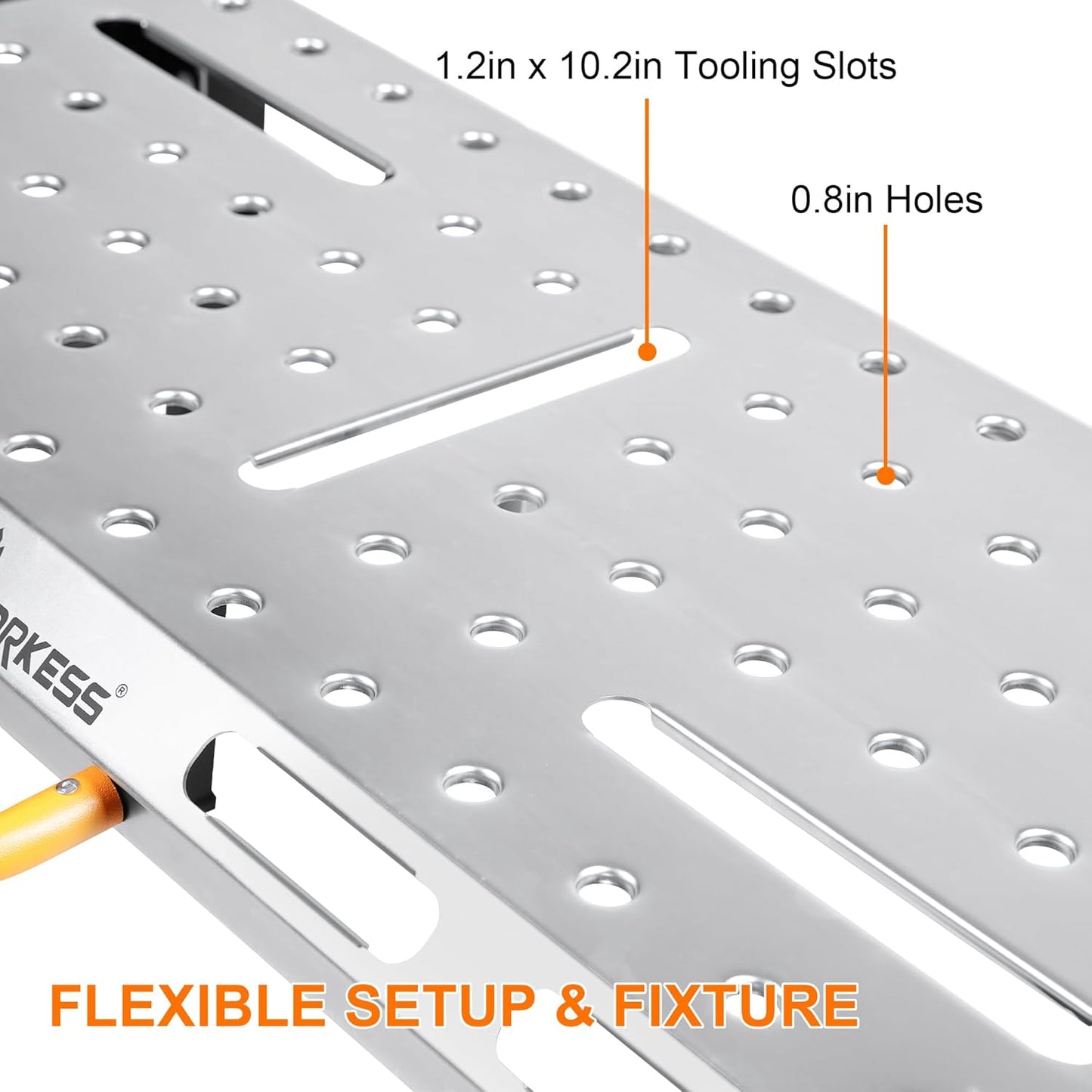 Metal Welding Table Folding 1000 lbs Load Capacity Heavy Duty Steel Construction Workbench for Welding Adjustable 7 Level Height