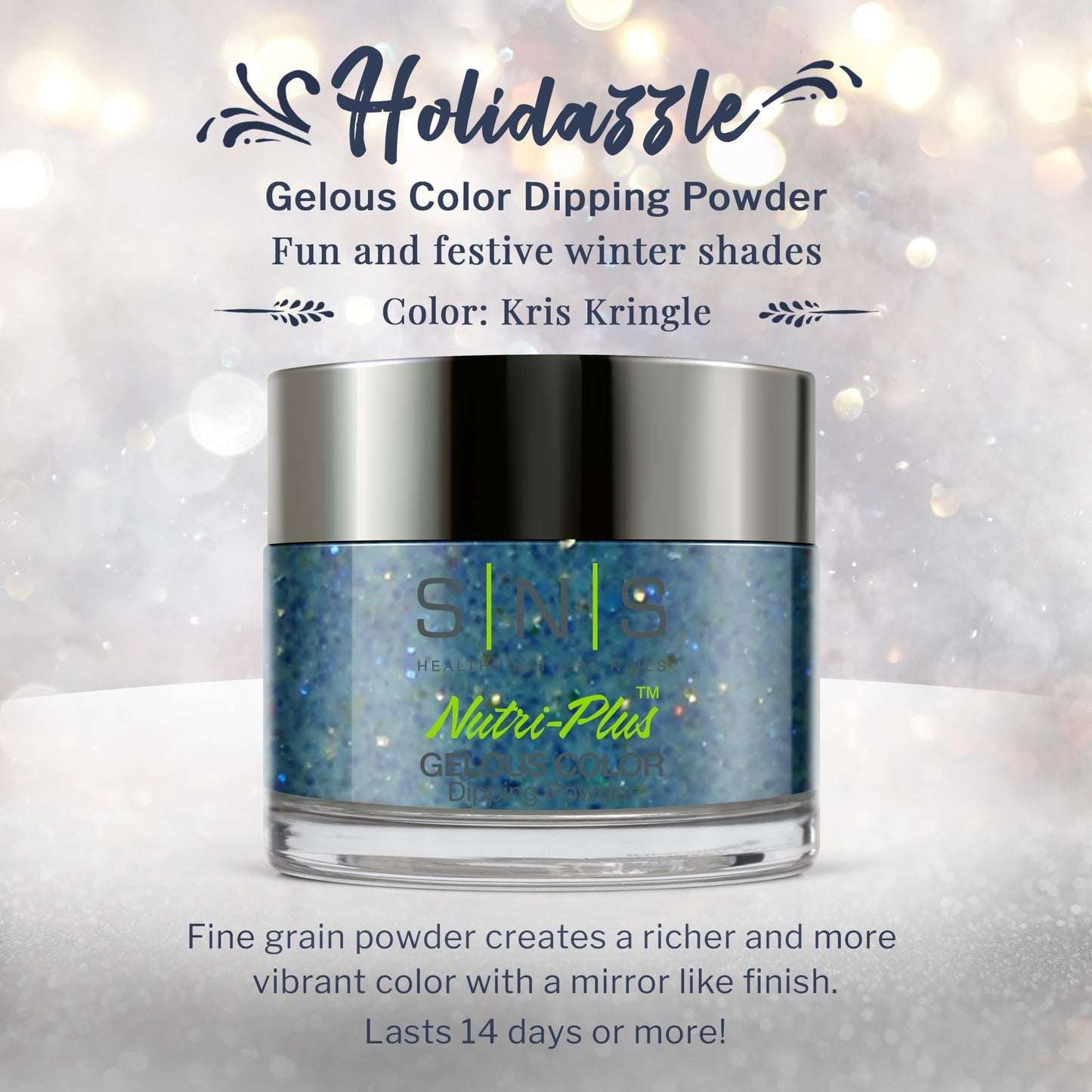 SNS Nail Dipping Powder Holidazzle Collection (HD14 - Kris Kringle - 1.5 oz)