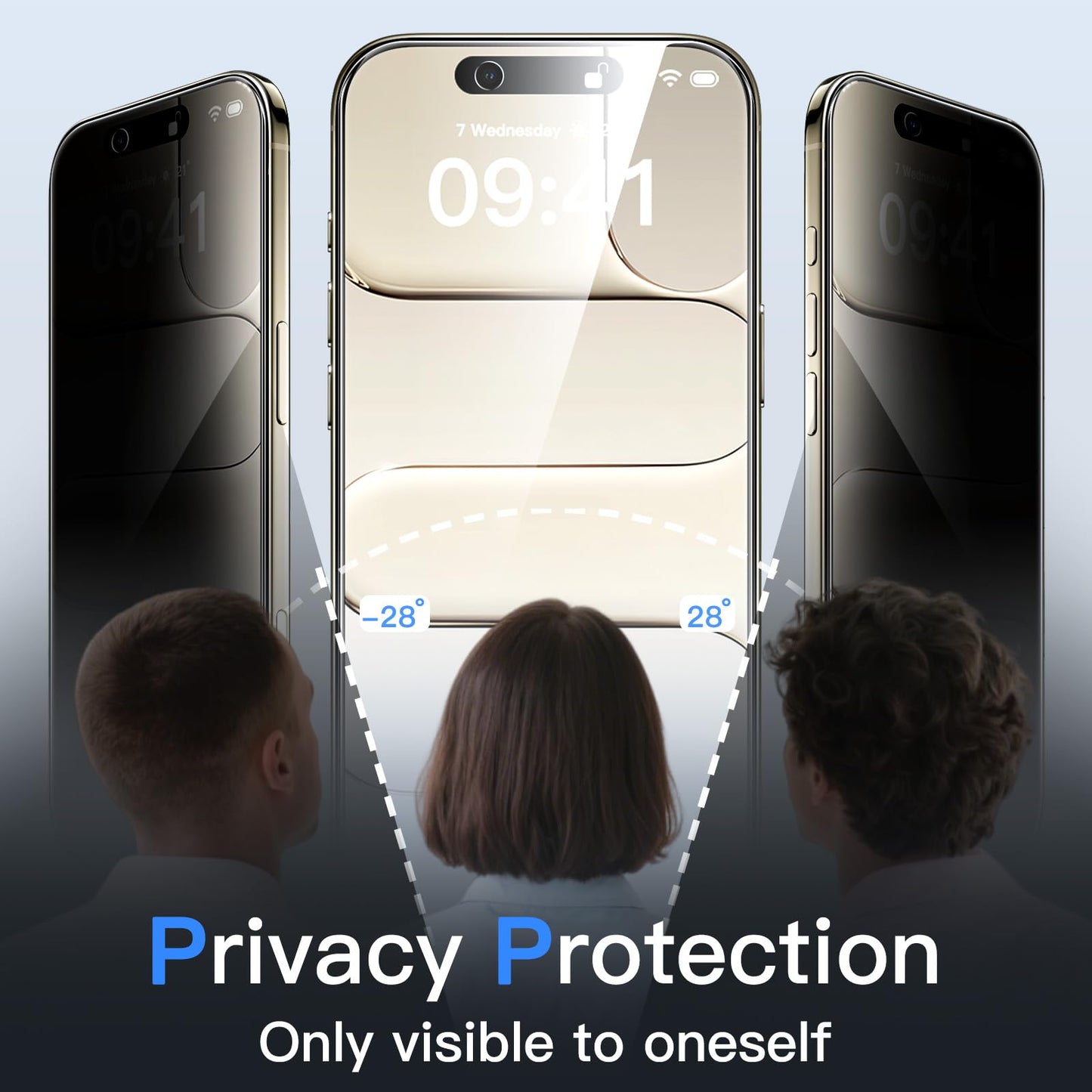 Jetech Privacy Screen Protector For Iphone 17 Air, Anti-Spy Tempered Glass Film With Easy Installation Tool, 6.5-Inch Display, 2