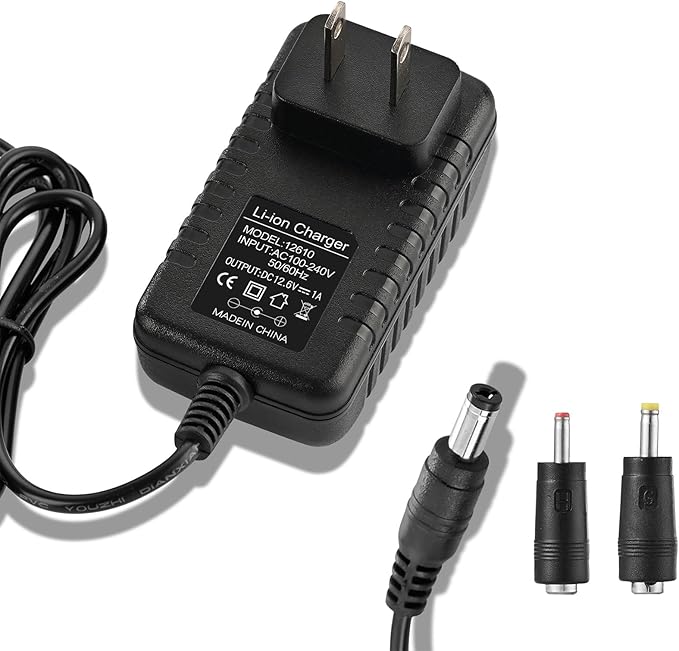 Massage Gun Charger 12v ~ 12.6v 1.0A Charger for 12.6v Massage Gun Power Cord Switch Power Supply
