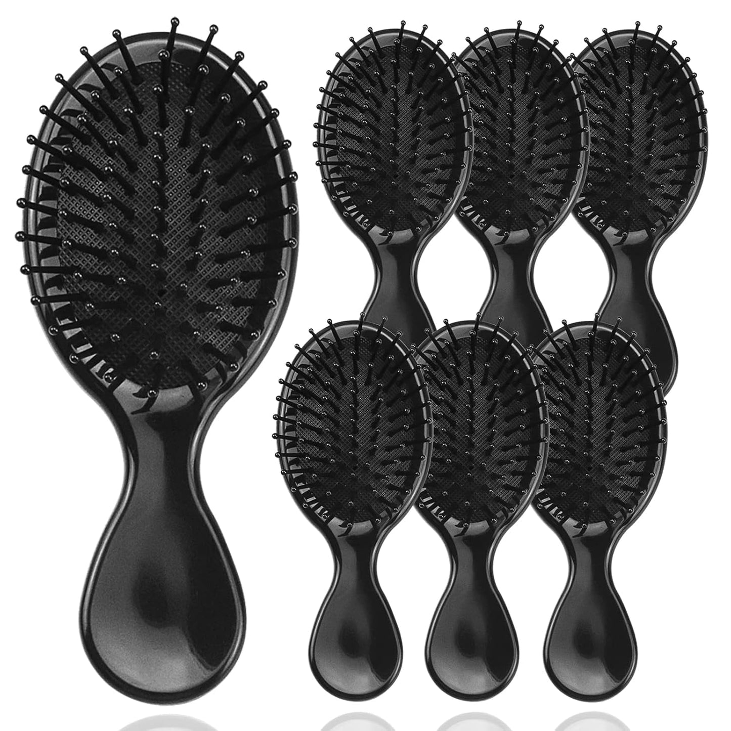100 Pack Mini Hair Brushes Bulk, Travel Hair Brush Individually Wrapped, Soft Bristles Adds Shine, Scalp Massage and Detangling,