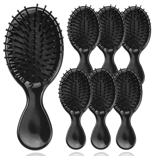 100 Pack Mini Hair Brushes Bulk, Travel Hair Brush Individually Wrapped, Soft Bristles Adds Shine, Scalp Massage and Detangling,