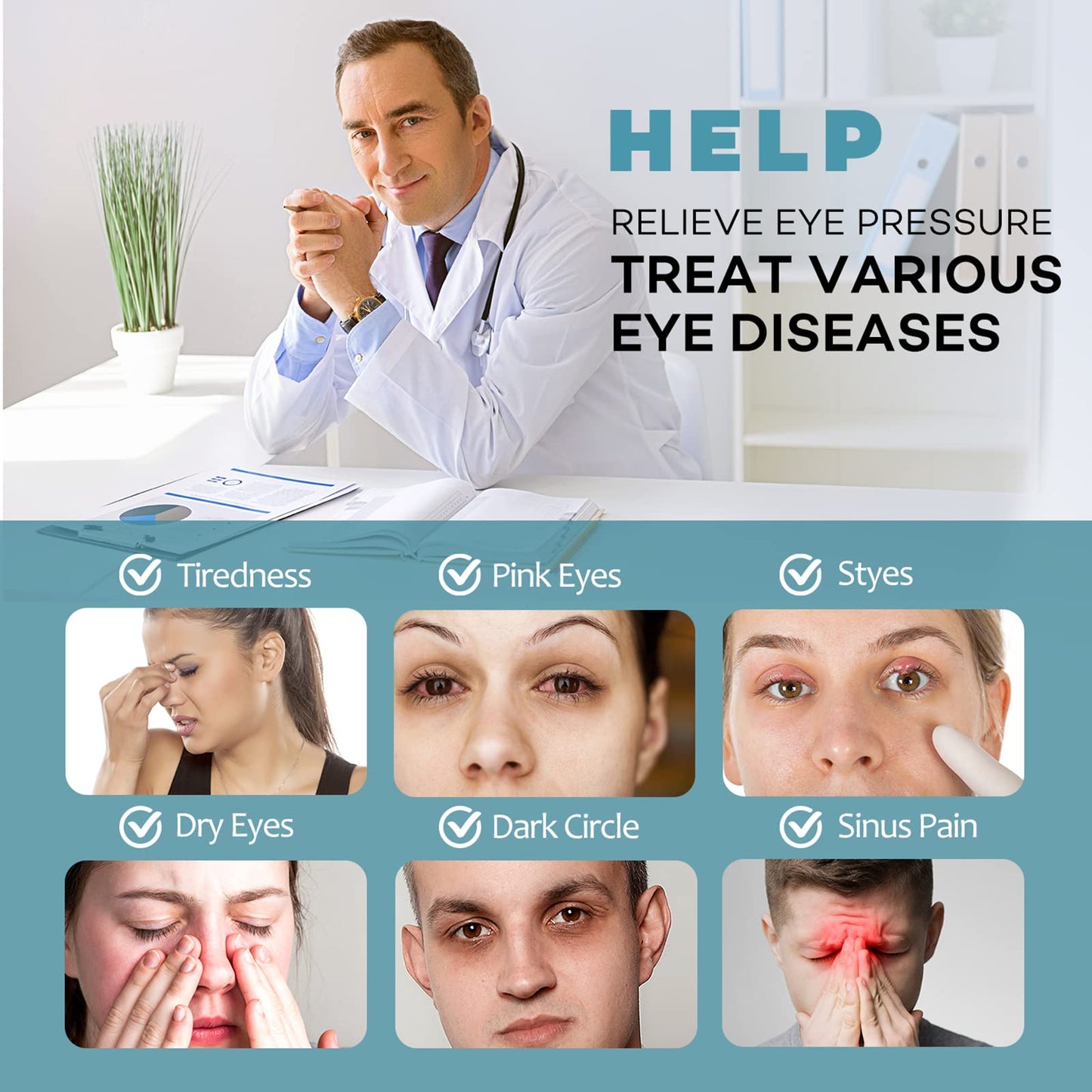 Heated Eye Mask, Warm Eye Compress Mask, USB Electric Eye Heating Pad with Temperature & Timer Control, Dry Eye Mask for Dry Eyes Blepharitis Sinus Migraine Stye MGD Puffiness Gray