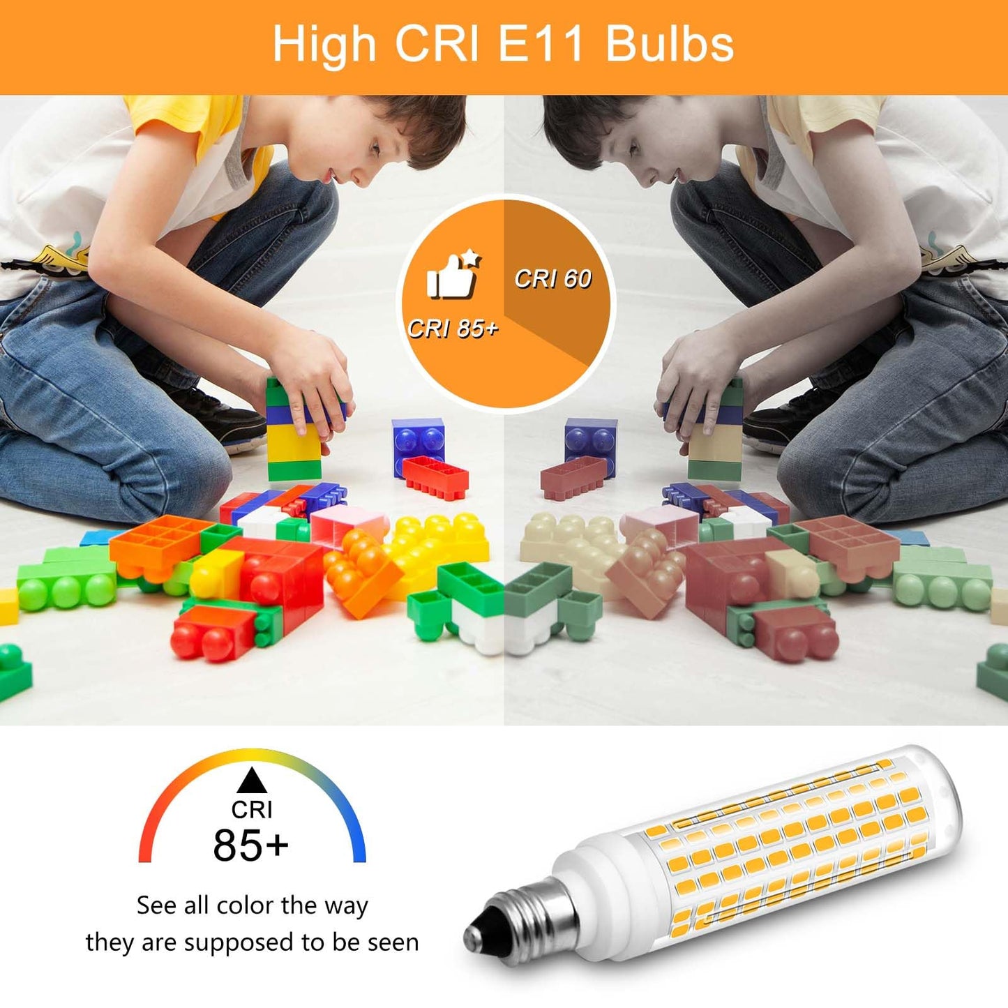 Megereet Jde11 Led Bulb 100W Halogen Bulbs Equivalent T4 Mini Candelabra E11 Led Bulb Dimmable Warm White 3000K 10W 1000Lm Jde11 120V 100W Led For Ceiling Fan Pendant Lighting 2 Pack