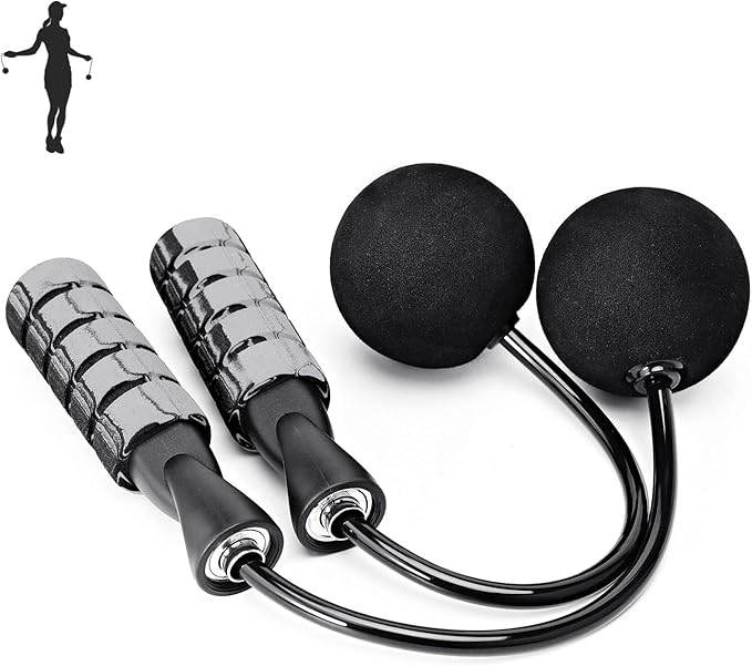 APLUGTEK Jump Rope, Training Ropeless Skipping Rope for Fitness, Adjustable Weighted Cordless Jump Rope for Men and Women