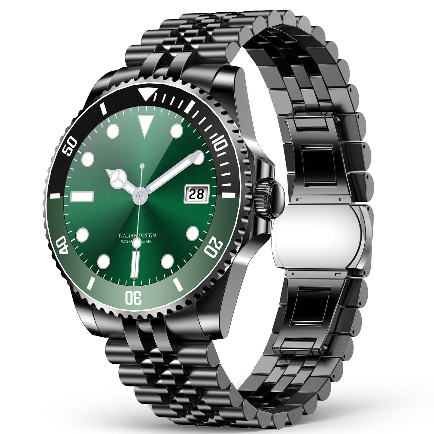 2025 DA GPT Smart Watch with Bluetooth Call,1.19-inch AMOLED Display, 24/7 Heart Rate, Blood Oxygen, Blood Pressure, Sleep Monitor, 107 Sports Fitness Tracker, Compatible Android and iOS Black Green