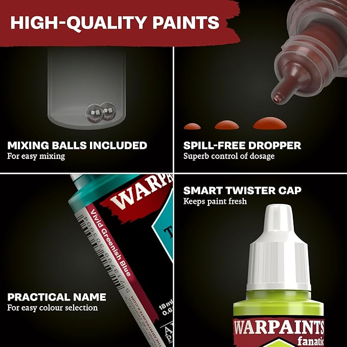 The Army Painter, Hobby Essentials Bundle - with Warpaints Fanatic Starter Set, Battlefield Basing Set, Wet Palette XL & 1 Dipit Brush - Perfect Miniature Painting Bundle for D&D and Warhammer