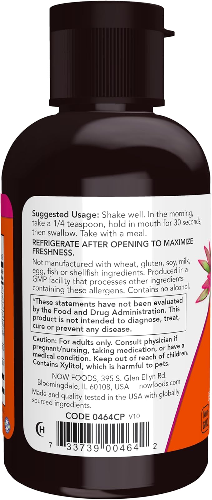 NOW Foods Supplements, Vitamin B-12 Complex Liquid, Energy Production*, Nervous System Health*, 2-Ounce