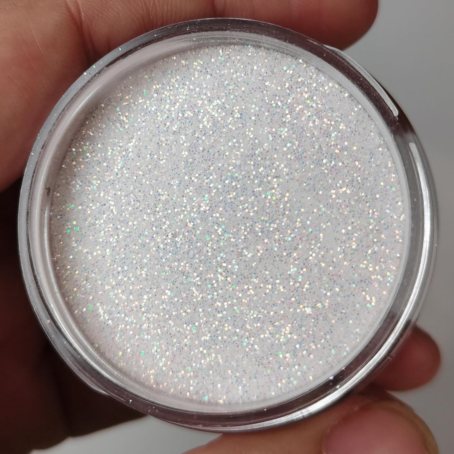Glow in the dark White Glitter Acrylic Nail Powder Colors 1OZ (AP068)