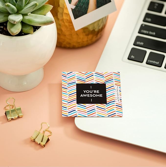 Compendium ThoughtFulls Pop-Open Cards — 4-Pack of You're Awesome, You Matter, Be Strong, Life Is Beautiful — 120 Pop-Open Cards, Each with a Different Message Inside