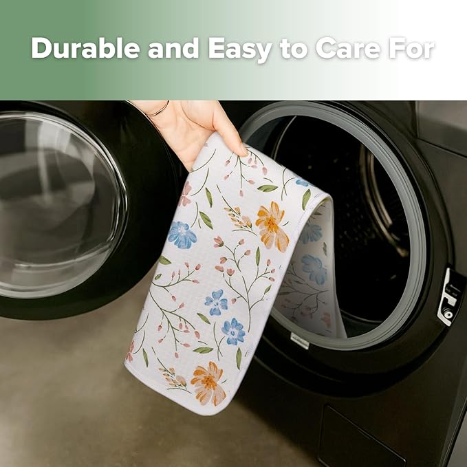 haakaa Waterproof Changing Pad Liners, 100% Cotton, Soft & Breathable (2pcs, 13" x 27.5" Garden Flow+Checkered Days)