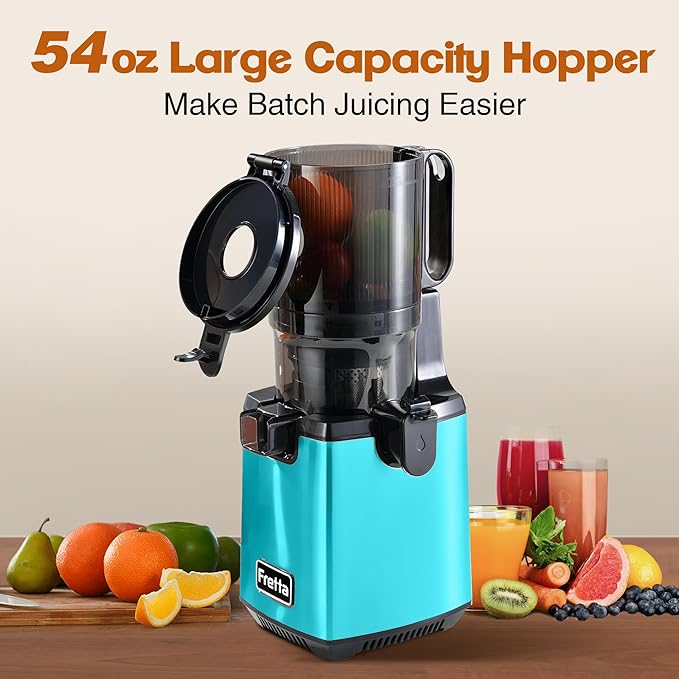 Fretta Juicer Machine, 5.3'' Wide Feed Chute Juicer Machines