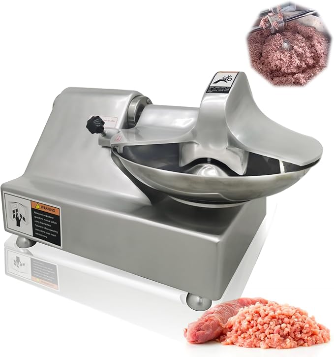 5.5L Commercial Meat Bowl Cutter, Buffalo Chopper Food Processor, 550W Electric Vegetable Meat chopper for Kitchens, Ideal for Food Prep, Dumplings, Buns Processing