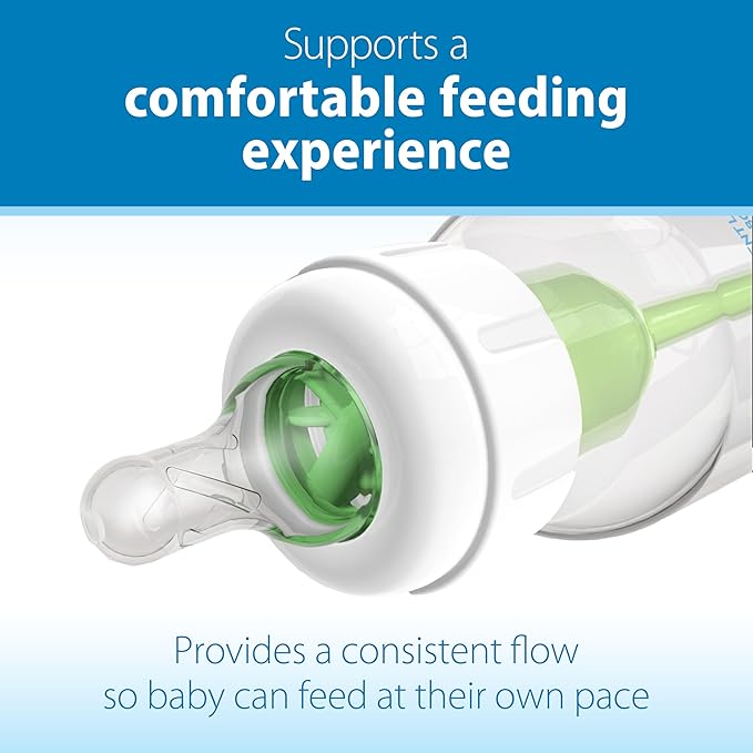 Dr. Brown's Natural Flow Preemie Flow Narrow Baby Bottle Silicone Nipple, Slowest Flow, 0m+, 100% Silicone Bottle Nipple, 6 Count(Pack of 1)