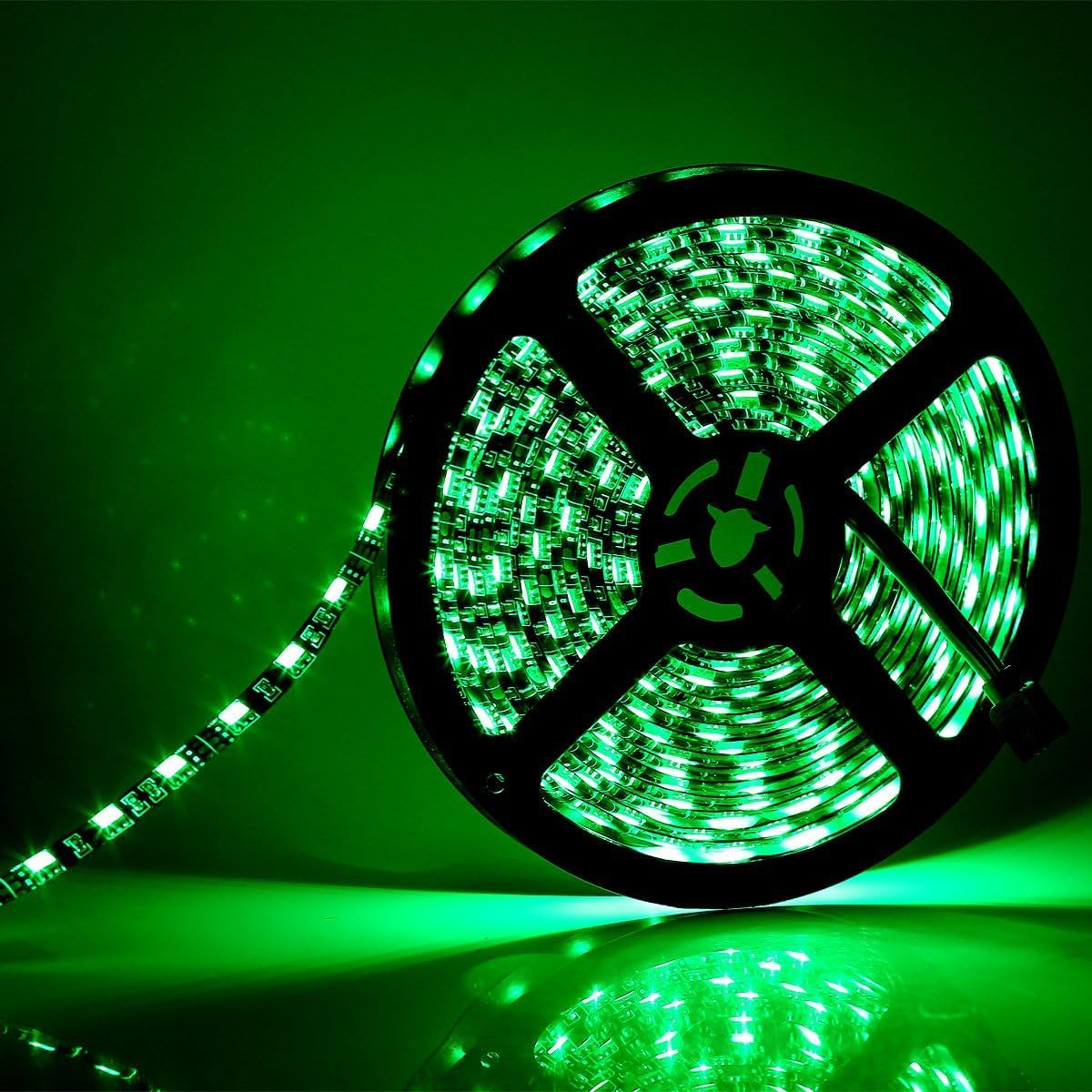 Supernight Led Strip Lights  16.4Ft 5M Smd 5050 Waterproof 300Leds Rgb Color Changing Flexible Led Light Strip For Bedroom  Tv Back Lighting  Christmas  ValentineS Day (Black Pcb) 2 Pcs