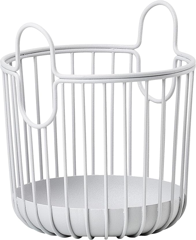 Zone Denmark Versatile Metal Basket - Stylish and Practical Kitchen Accessory for Organization and Storage Soft Gray, 4.1" x 5.3" inches