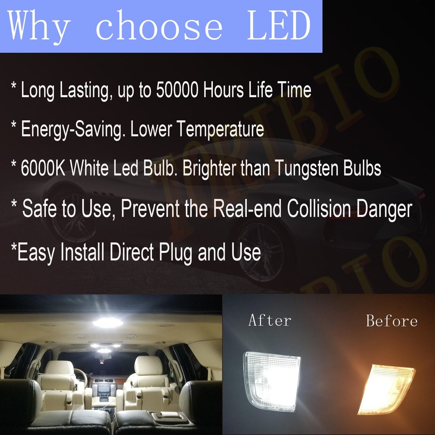 Toribio 31Mm Led Bulbs, 6000K Pure White, Error Free Canbus, 6-Smd 5730 Chipsets, Aluminum, 4Pcs