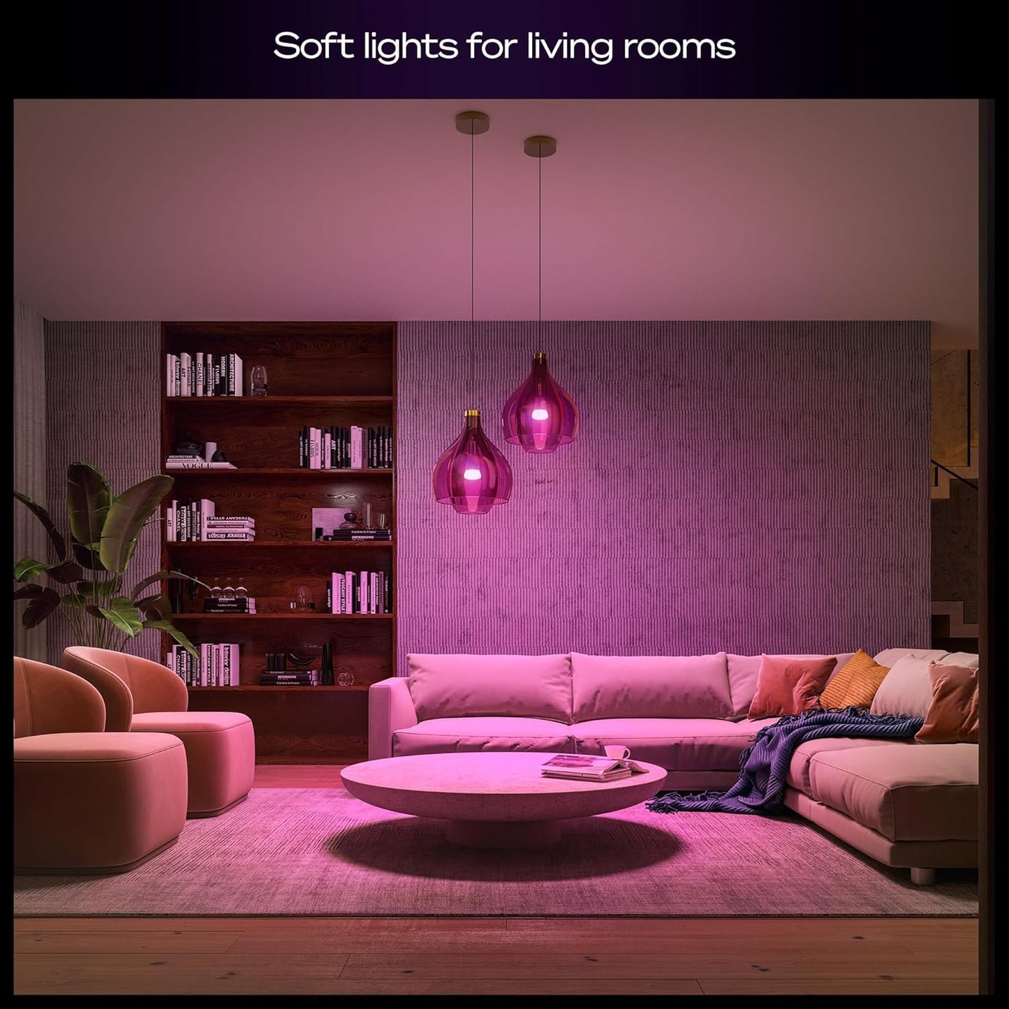 Philips Hue Starter Kit: Bridge Pro + 3 A19 E26 Smart Bulbs + Button, White & Color Ambiance, Smart Light Hub, Works with Apple Home, Alexa, Google, Samsung SmartThings