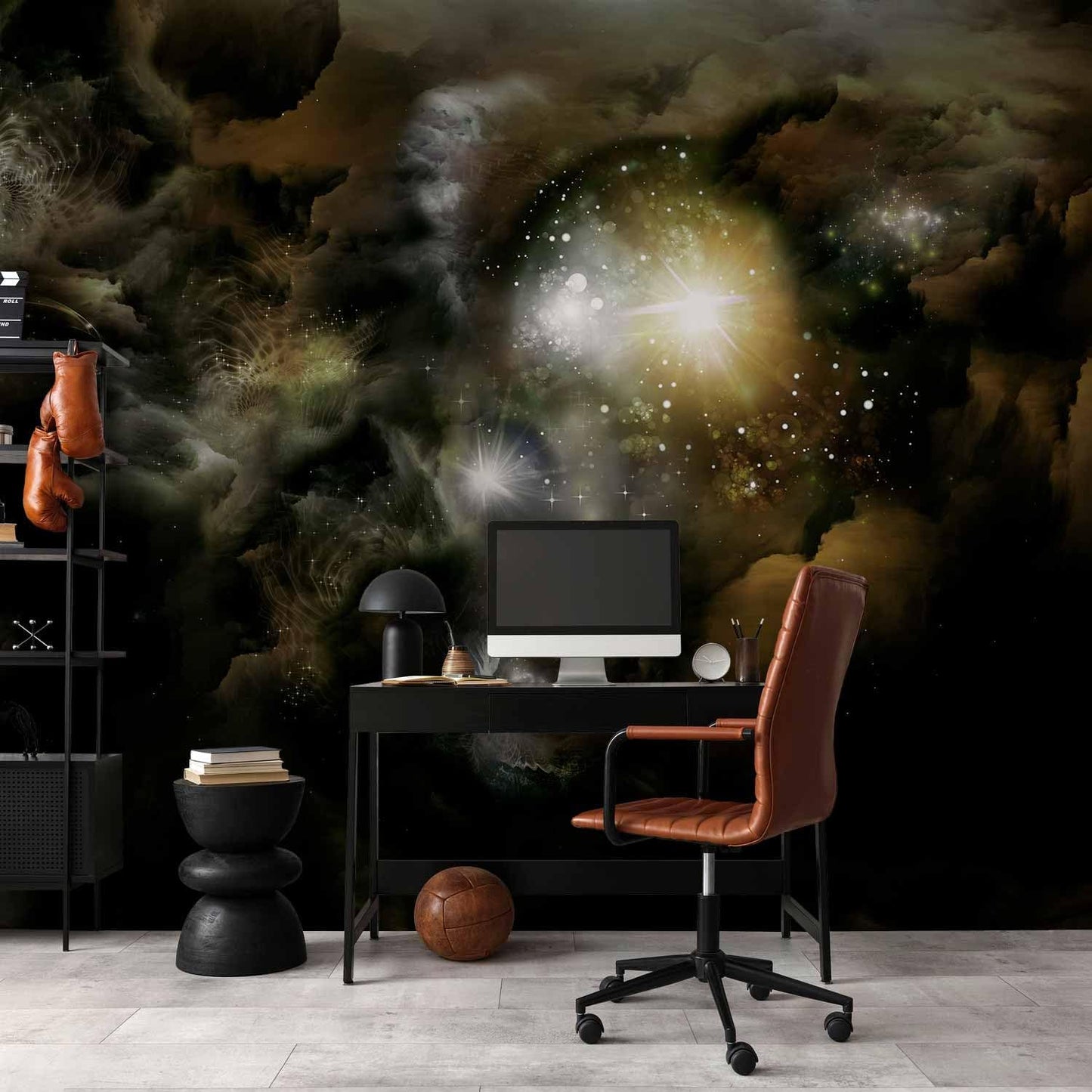 artgeist Wall Mural Cosmos Galaxy 116x83 in - Peel and Stick Self-Adhesive Wallpaper Removable Large Sticker Foil Wall Decor Print Picture Image Design n-A-0027-a-b