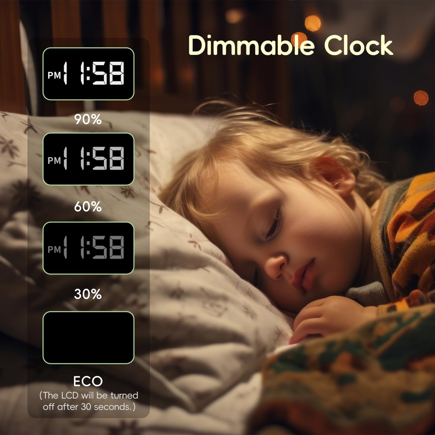 JAMYOK Sunrise Alarm Clock Wake Up Light, White Noise Sound Machine with 20 Soothing Sounds, 10 Night Lights, Bluetooth Speaker/App Control, Dimmable Clock for Baby Kids Adults Heavy Sleepers Bedrooms