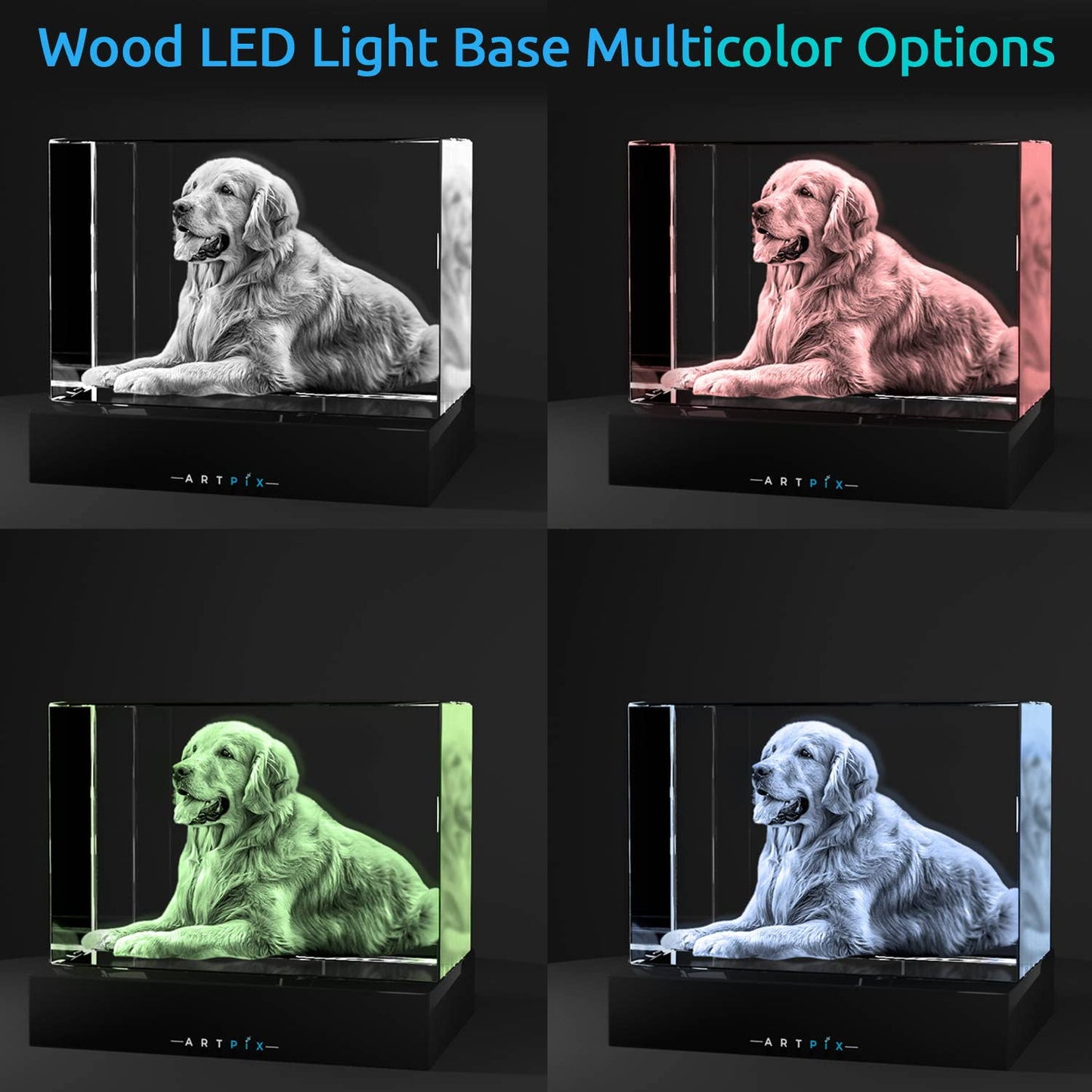 ArtPix 3D enhanced Crystal Photo, Personalized Gift, Max enhanced Size, Landscape