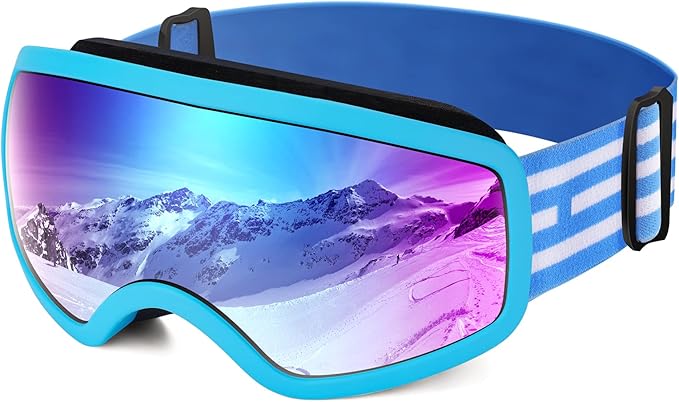 EasYoung Kids Ski Goggles Snowboard Goggles for Children, Youth, Boys & Girls 3-15
