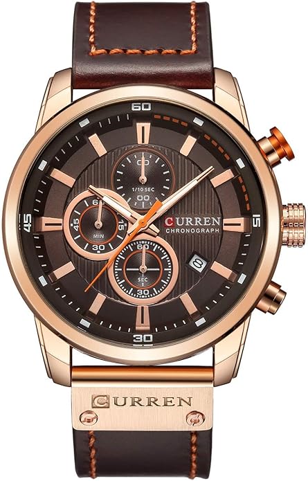 FANMIS Mens Sport Military Analog Quartz Watch Chronograph Classic Casual Business Dress Waterproof Watch Multifunctional ...