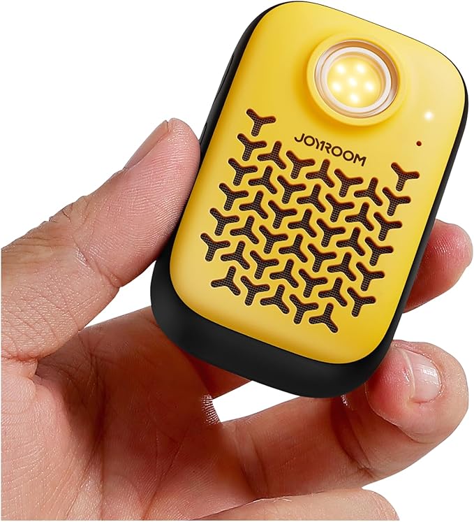JOYROOM Wearable Bluetooth Speakers, Clip-On Wireless IP67 Waterproof Small Portable Magnetic Speaker with Light, Clean So...