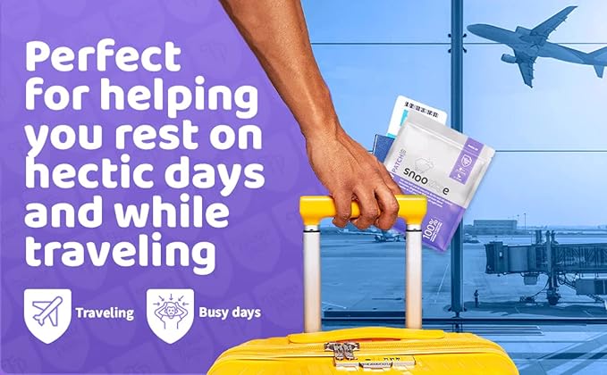 Sleep Patches, The Friendly Patch Snooze Sleep Aid Patch, Natural Sleep Patches with Melatonin, Valerian Root, Ashwagandha & Magnesium Sleeping Patches, Travel Essentials sleep Patch