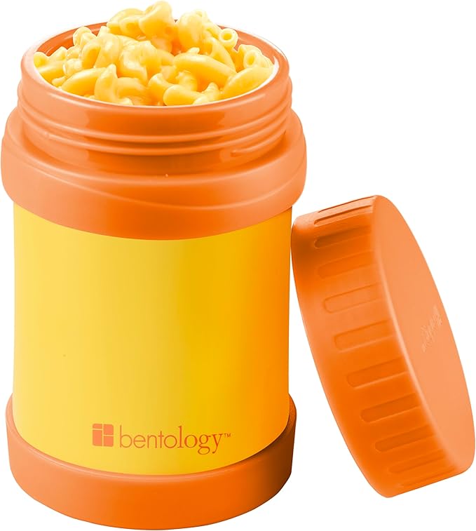 Bentology Stainless Steel Insulated 13oz Lunch Jar for Kids- Large Leak Proof, thermos Storage Keeps for Hot or Cold Food, Soups, Liquids w Wide Mouth- BPA Free for Back to School Lunch Boxes, Bags