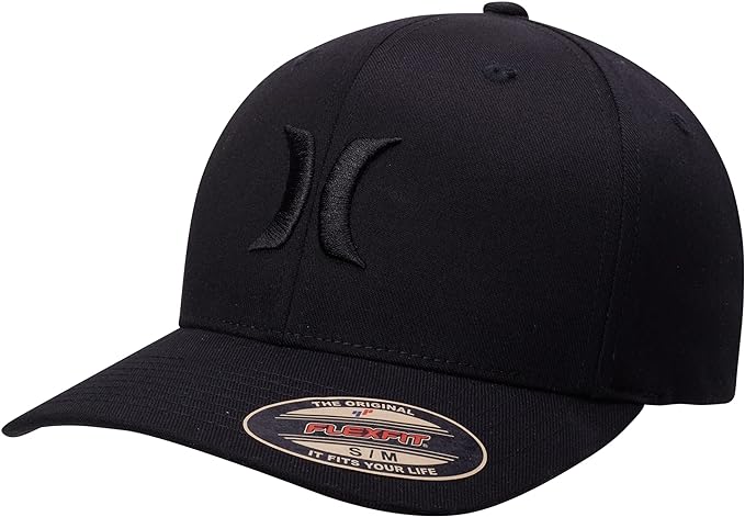 Hurley Mens Baseball Cap - Flexfit Fitted Baseball Caps for Men (Sizes: S-XL)