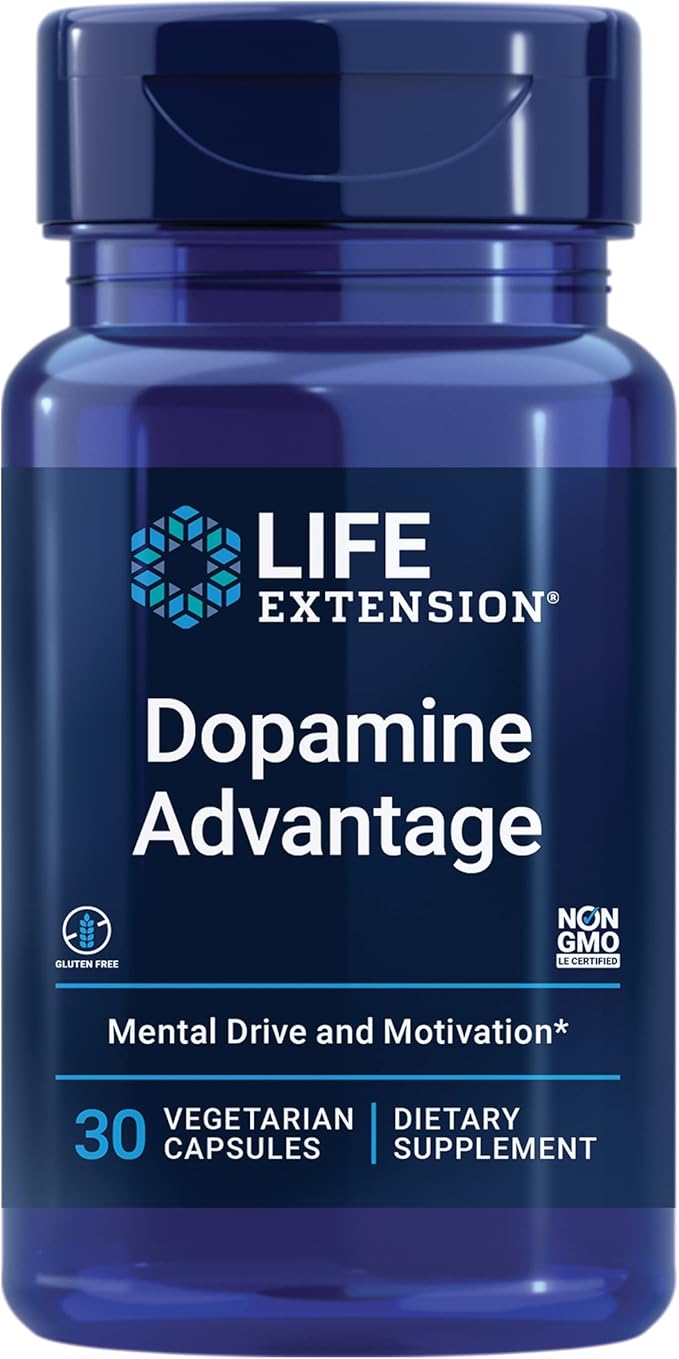 Life Extension Dopamine Advantage, Cognitive Health, Mental Sharpness, Motivation, Vitamin B12, phellodendron bark Powder,...