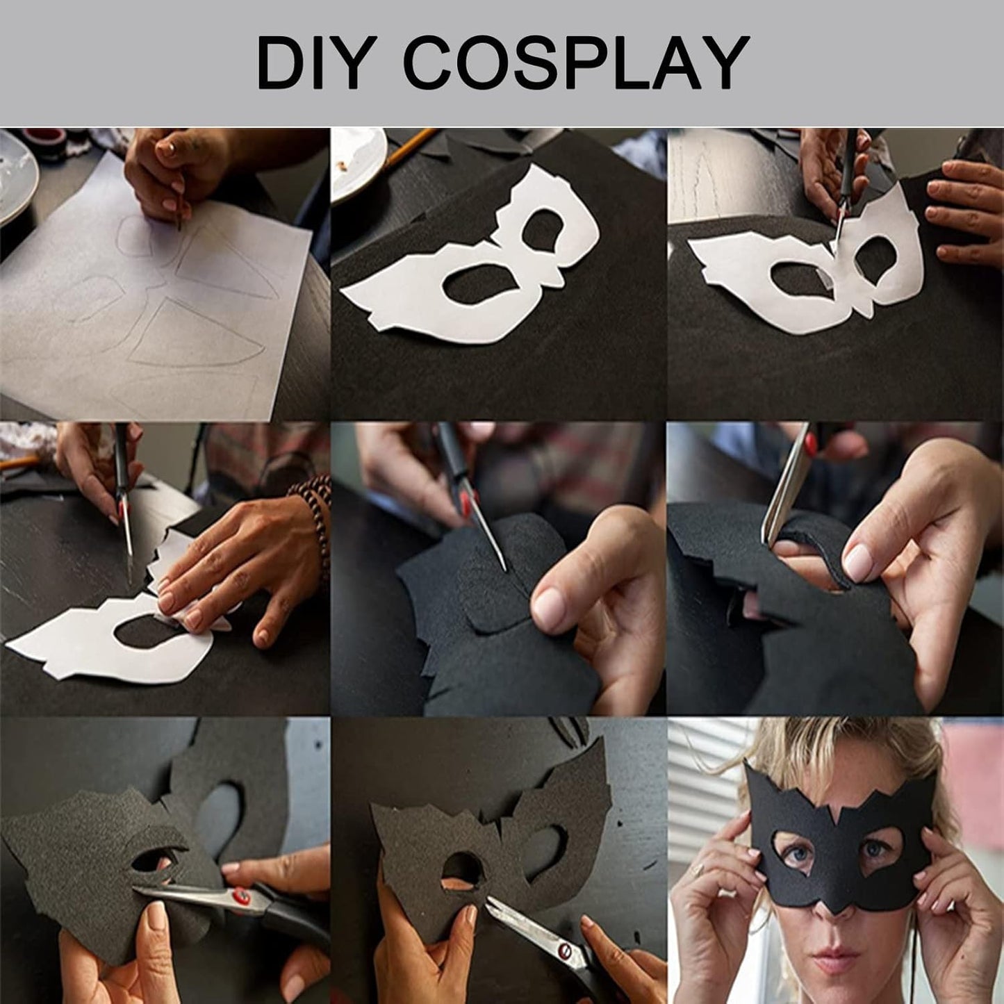 Labzhang Grey EVA Foam Cosplay, 1 Piece of 4mm Craft Foam,Cosplay Foam, 14" x 39" Ultra-high Density 80 kg/m3 EVA Foam Sheets (Grey-4mm)
