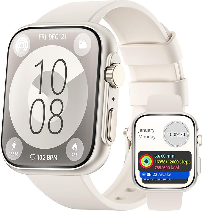 Smart Watch for Men Women, Bluetooth Call, 120+Sports Modes Fitness Tracker, Sleep Tracking, Step & Calorie Counter, IP68 ...