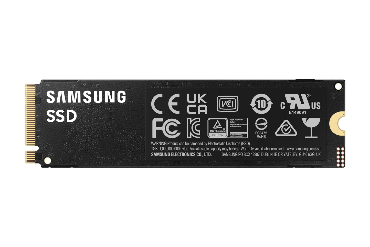 Samsung 990 Pro 1Tb Gen4 Nvme Ssd 7450Mb/S 6900Mb/S R/W 1550K/1200K Iops 600Tbw 1.5M Hrs Mtbf For Ps5 5Yrs