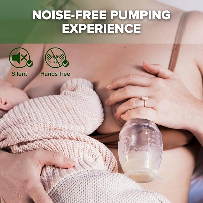 Haakaa Manual Breast Pump with Base 4 Fl Oz/100ml+Lid