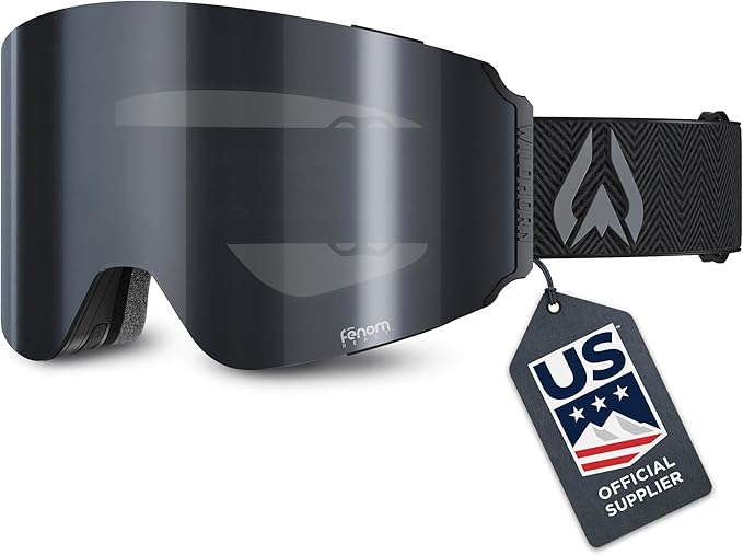 Wildhorn Maxfield Pro Photochromic Ski Goggles for Men & Women – Fenom Lens, 185° Wide View, 3X Anti-Fog, Anti-Scratch