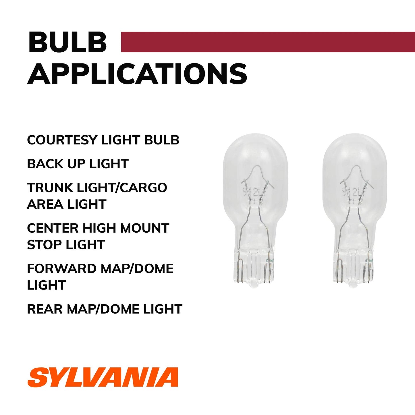 Sylvania 912 Long Life Miniature Bulb - 2 Pack, Model 912Ll.Bp2, Durable Lighting Solution