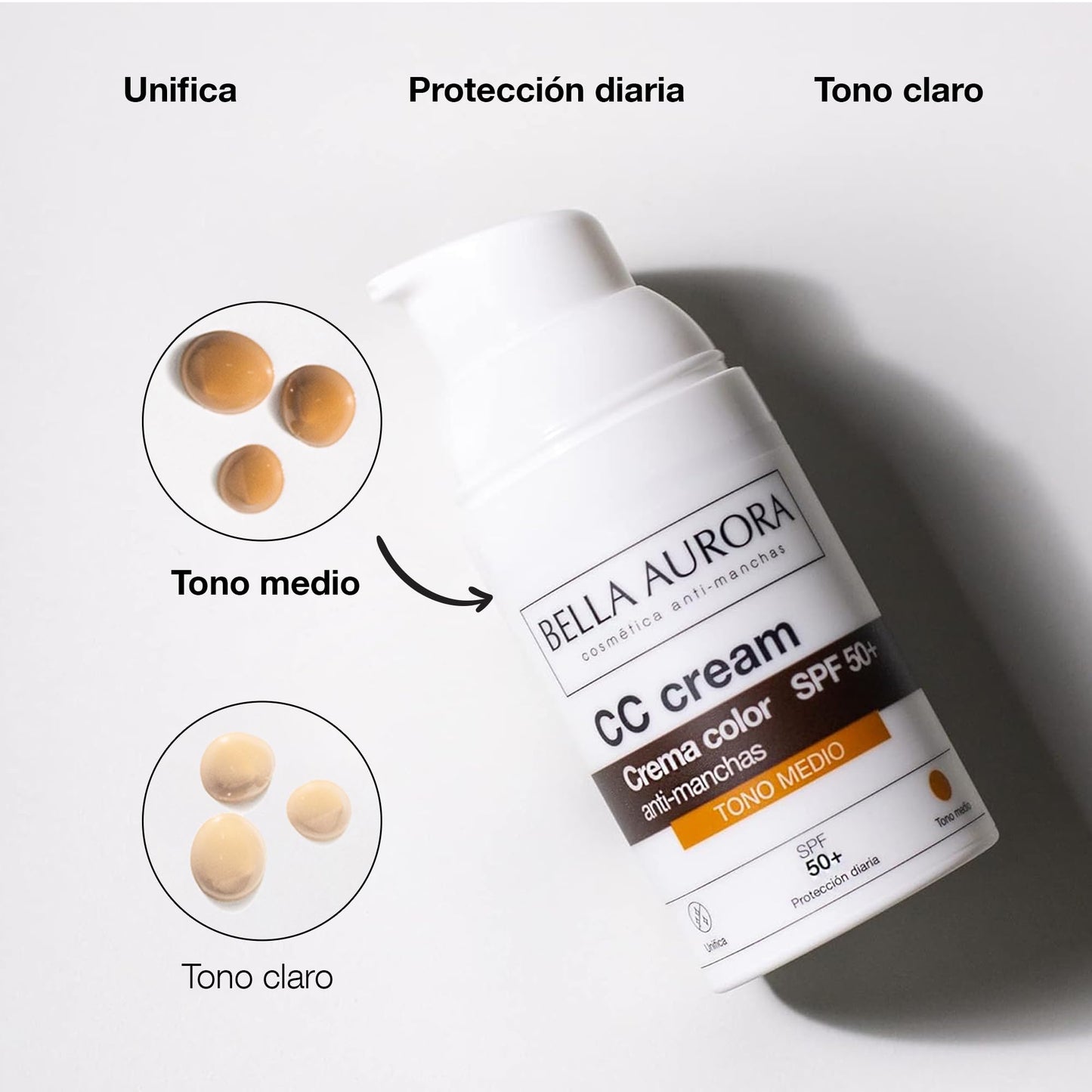 Bella Aurora Cc Cream Medium Shade SPF50 Plus, 30 ml