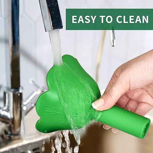 Kitchen Funnel Set 3 Pack, Small and Large, Kitchen Gadgets Accessories Foldable Silicone Funnels for Filling Water Bottle Liquid Transfer Food Grade (Green)